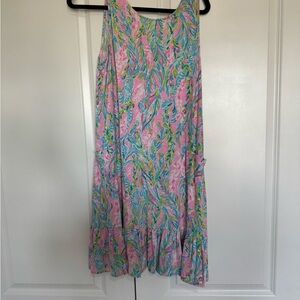 Lilly Pulitzer Pink and Blue Floral Dress